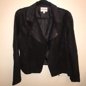 Suede moto jacket